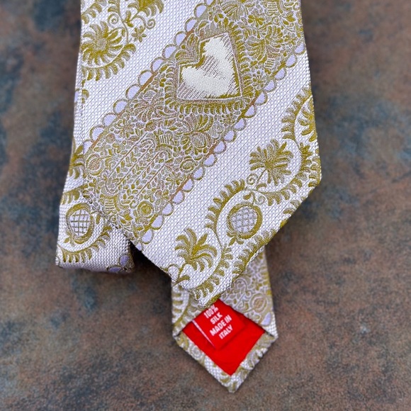 Christian Lacroix 100% Silk Tie Made in Italy - Picture 5 of 10